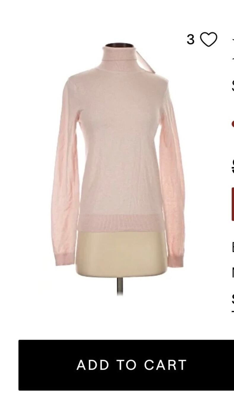 Minnie Rose Turtleneck crafted cashmere light pink sweater.